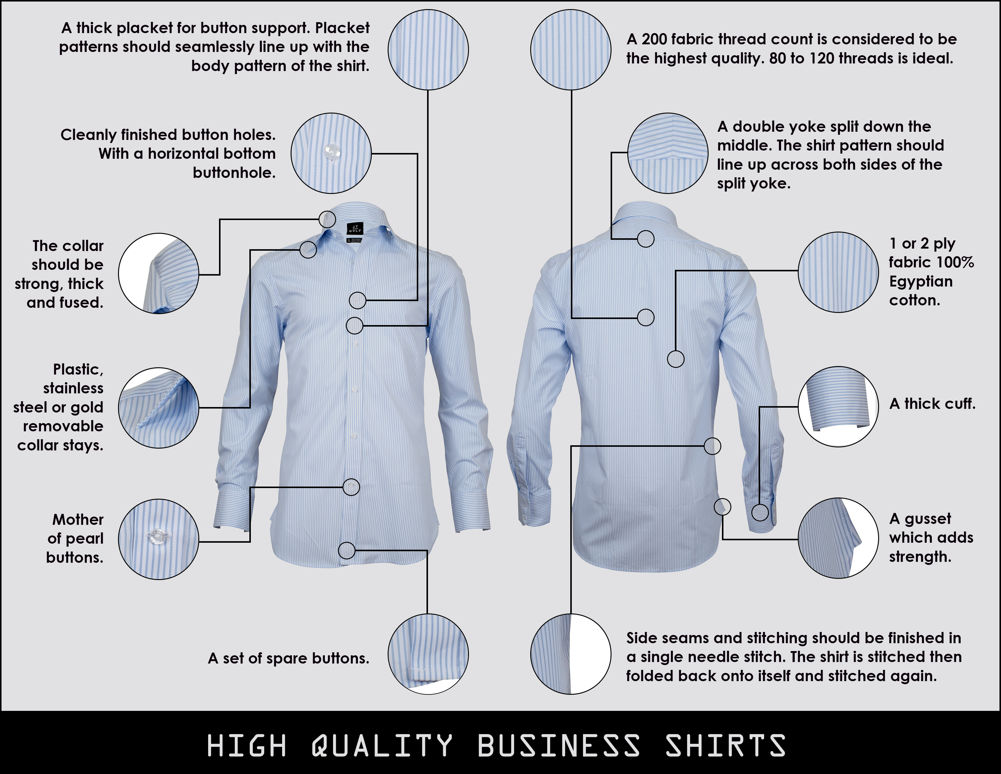 high quality business shirts