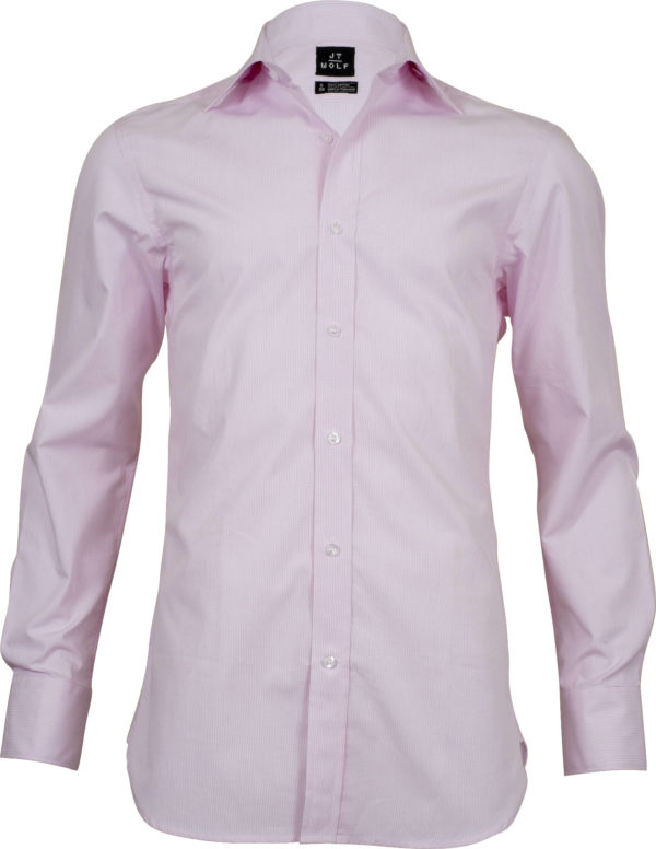 classic fit check pink business shirts front