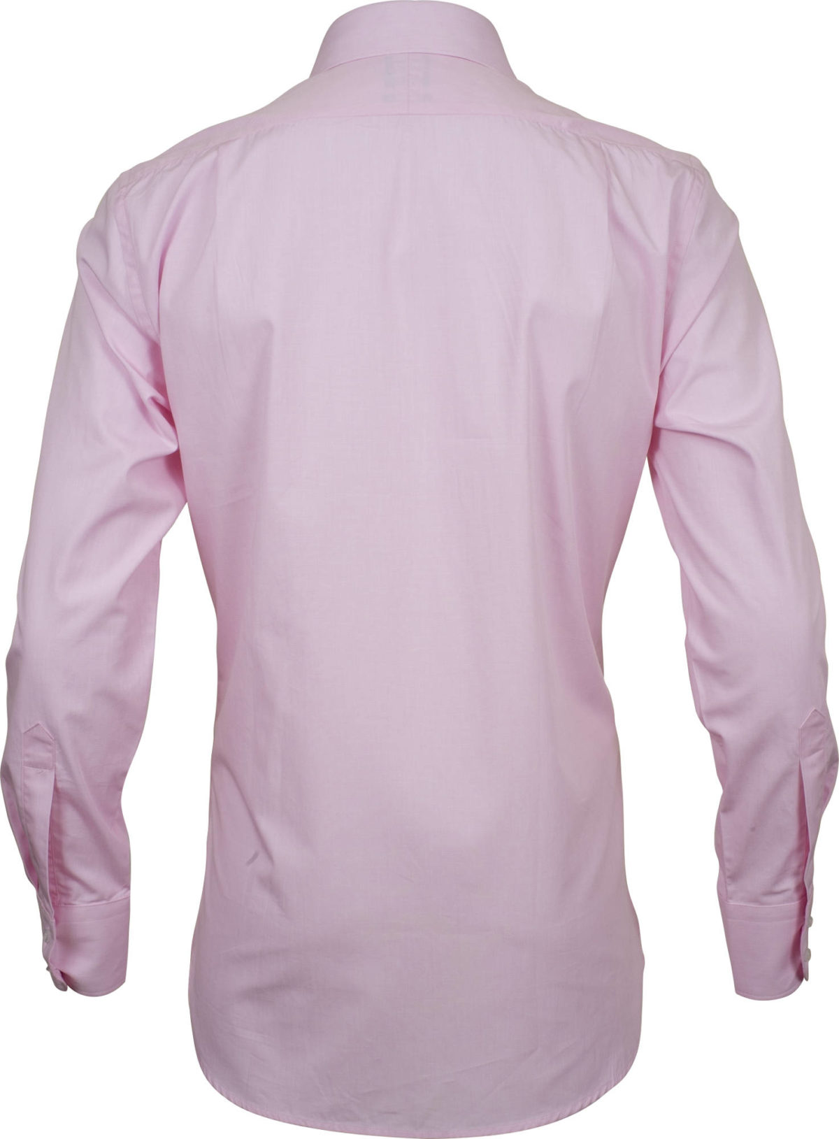 classic fit solid pink business shirts back