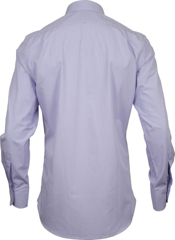 classic fit stripe mauve business shirts back