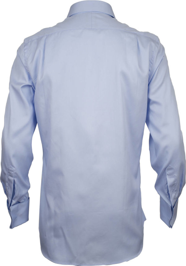 french cuff solid pale blue business shirts back