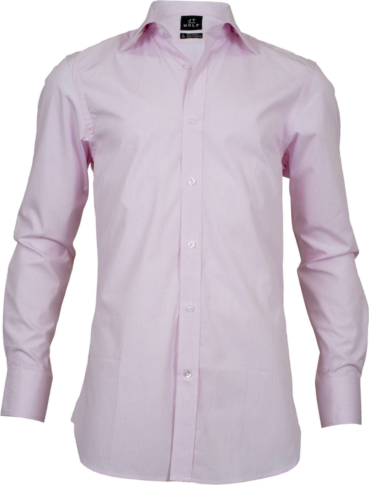 slim fit check pink business shirts front